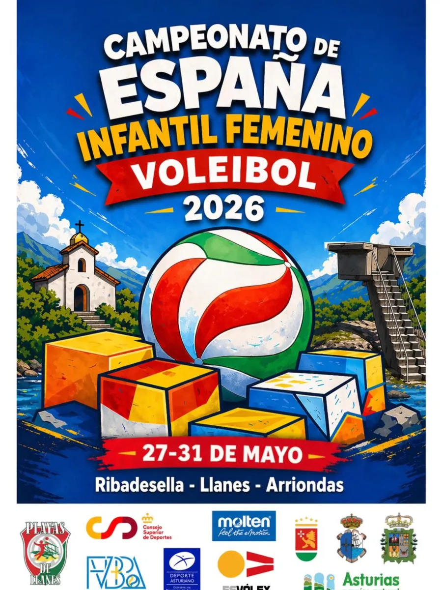 Cartel Campeonato de España de Voleibol Femenino