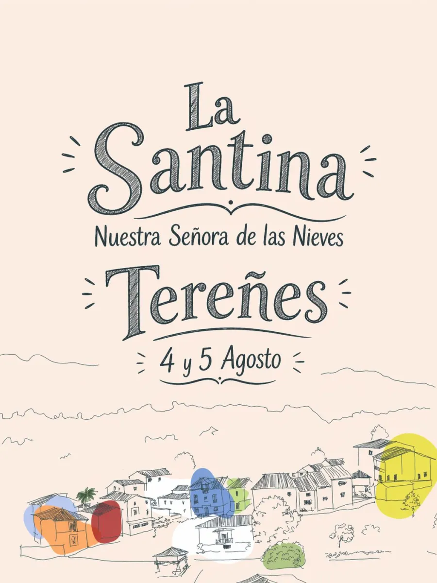 Cartel fiesta de La Santina en Tereñes