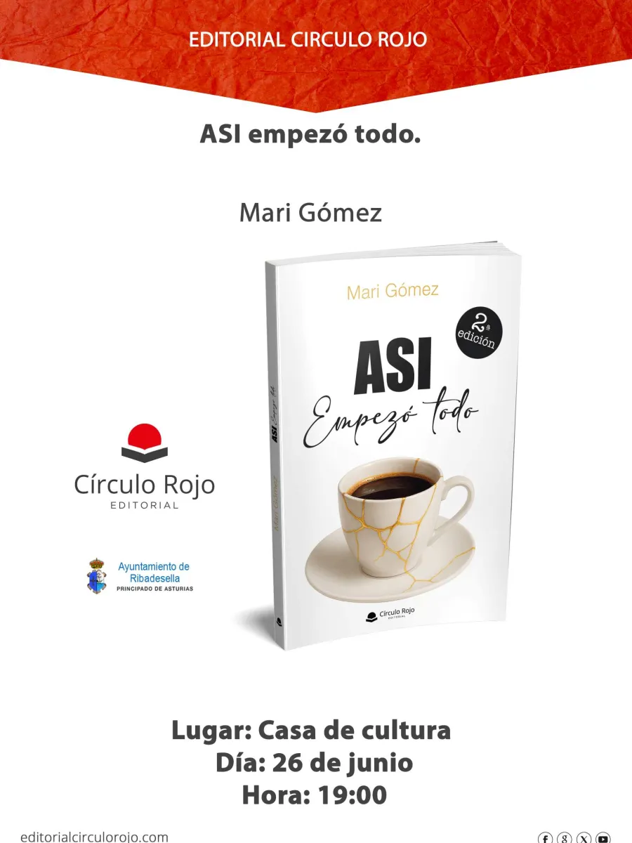 Cartel de la presentación literaria de Mari Gómez