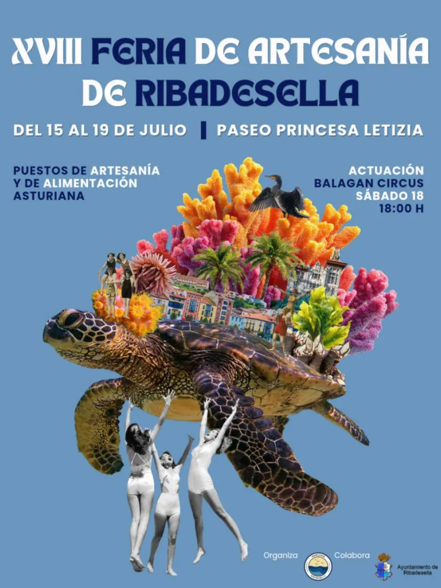Cartel de la XVIII Feria de Artesanía de Ribadesella