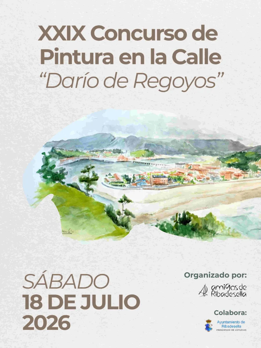 Cartel del XXIX Concurso de Pintura en la Calle "Darío de Regoyos"