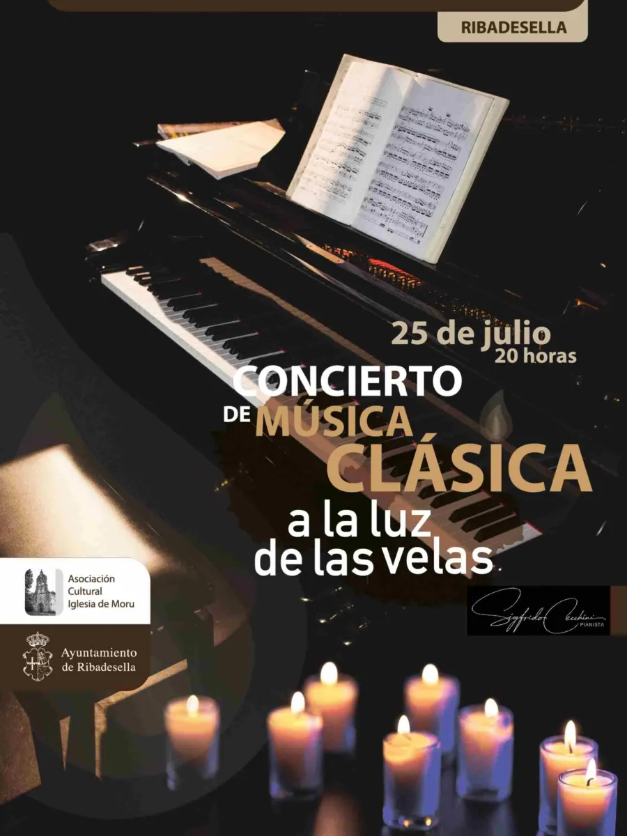Cartel del Concierto "A la luz de las velas" en Moru