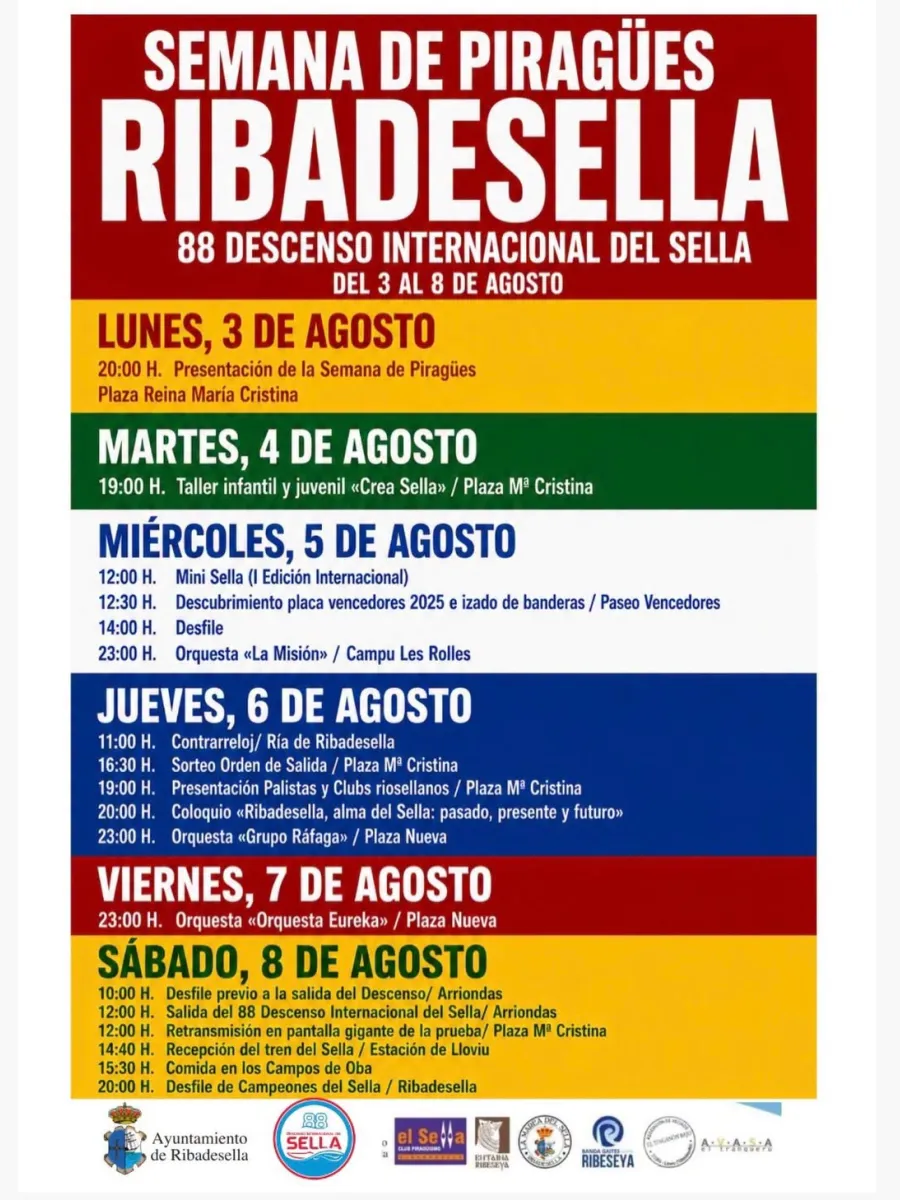 Cartel de Semana Grande de Piragúes