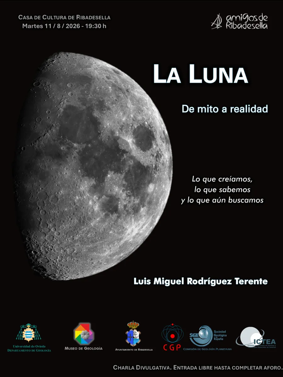 Cartel de la conferencia sobre La Luna