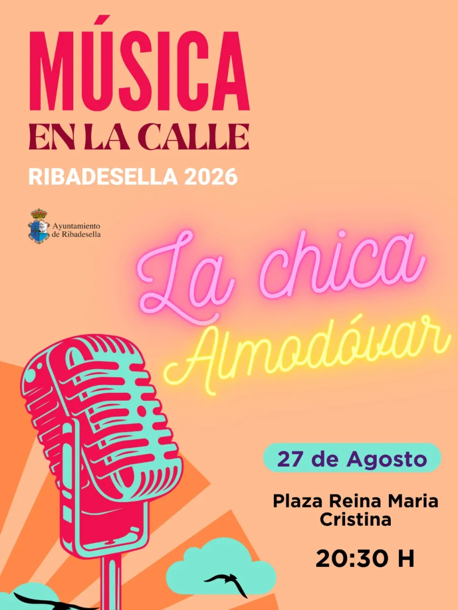 Cartel de la actuación de "La Chica Almodóvar"