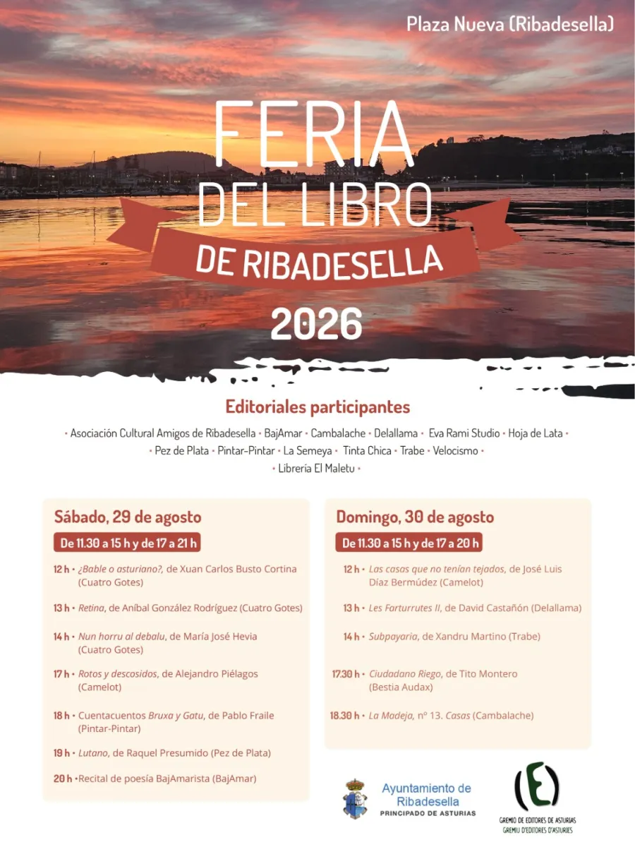 Cartel de la feria del libro agosto 2026