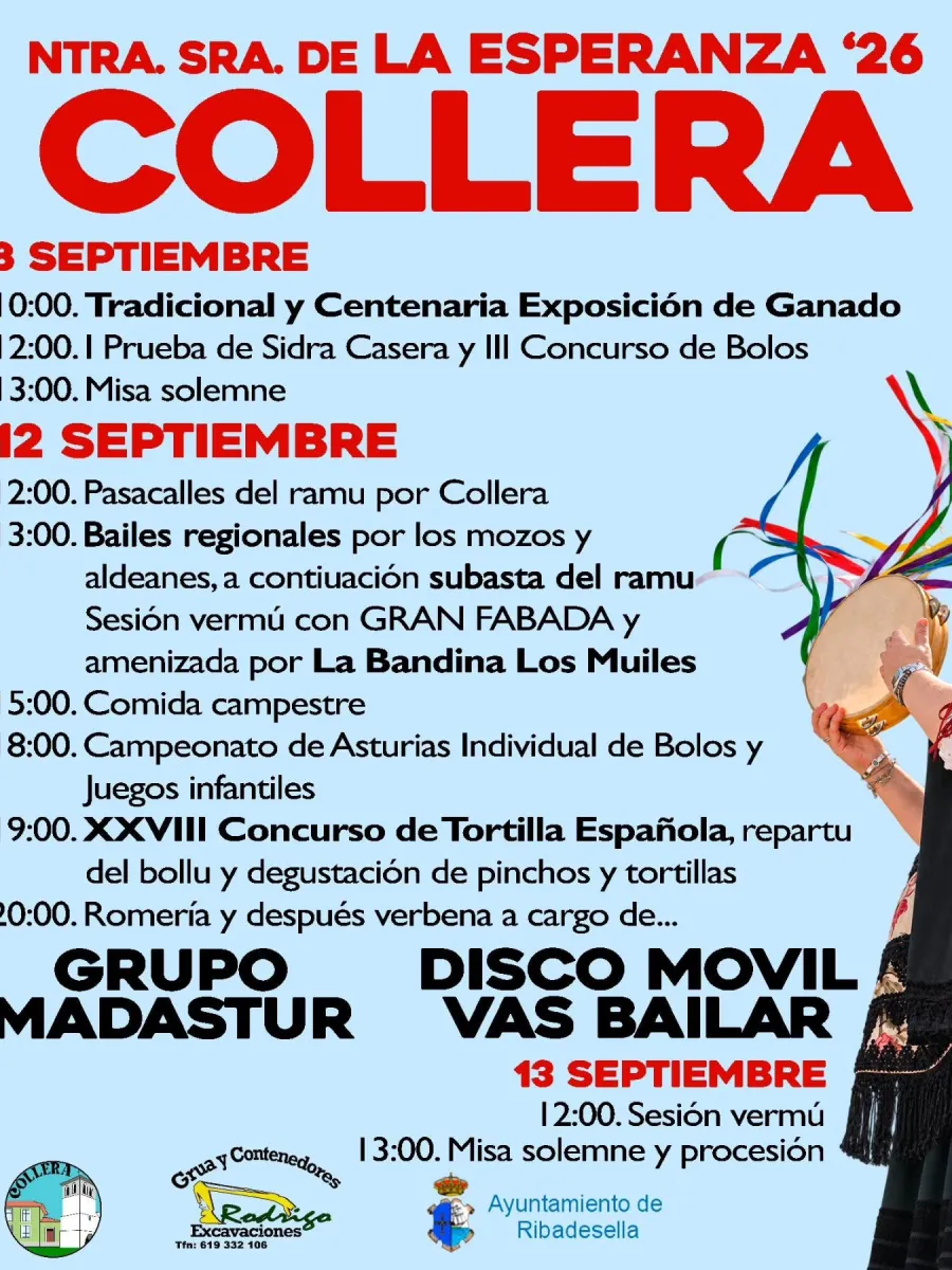 Cartel de las fiestas de La Esperanza 2026 en Collera