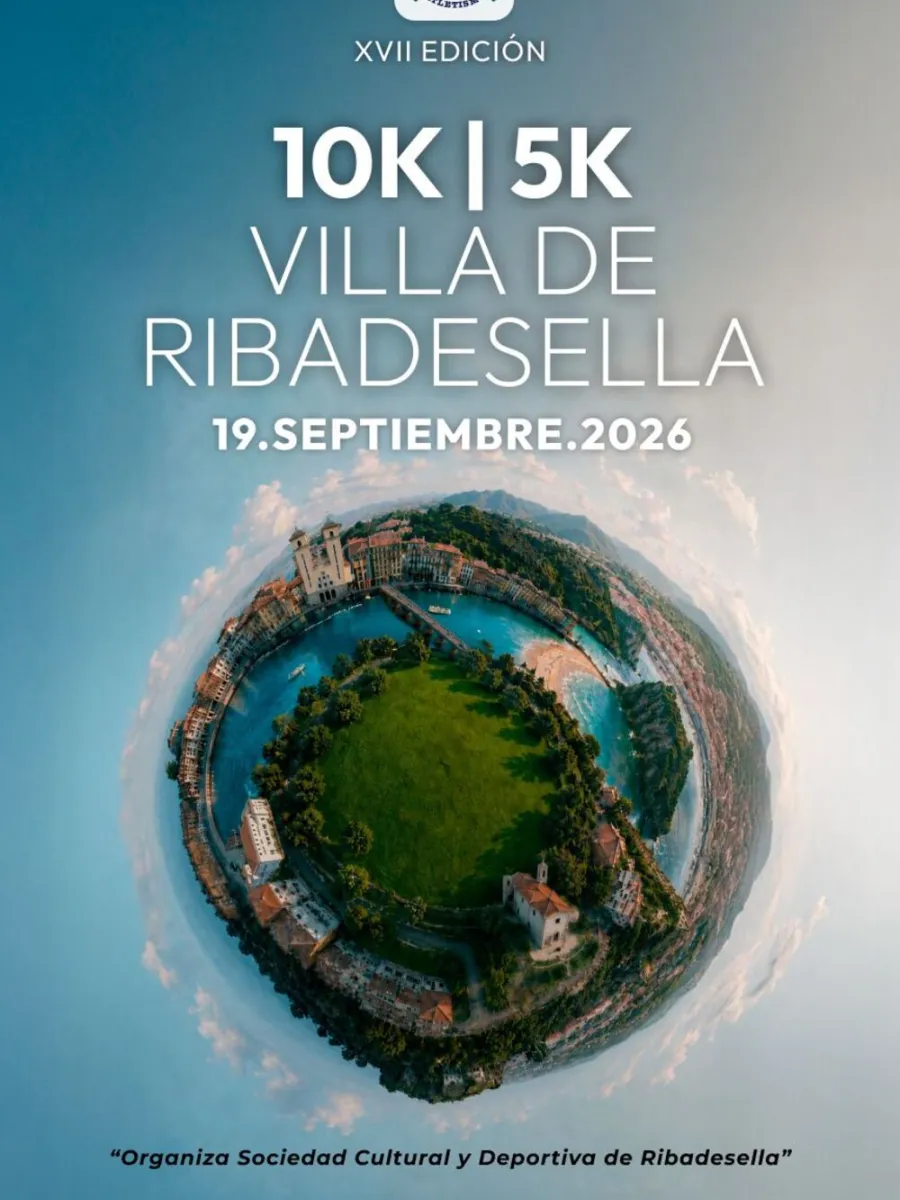 Cartel de la XVII edición de la carrera 10k Villa de Ribadesella
