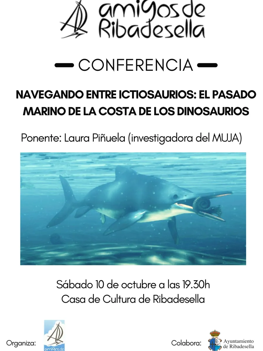 Cartel de la conferencia de Laura Piñuela