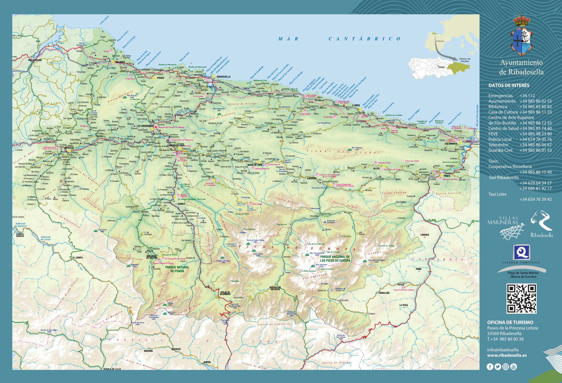 2023.Mapa Oriente de Asturias