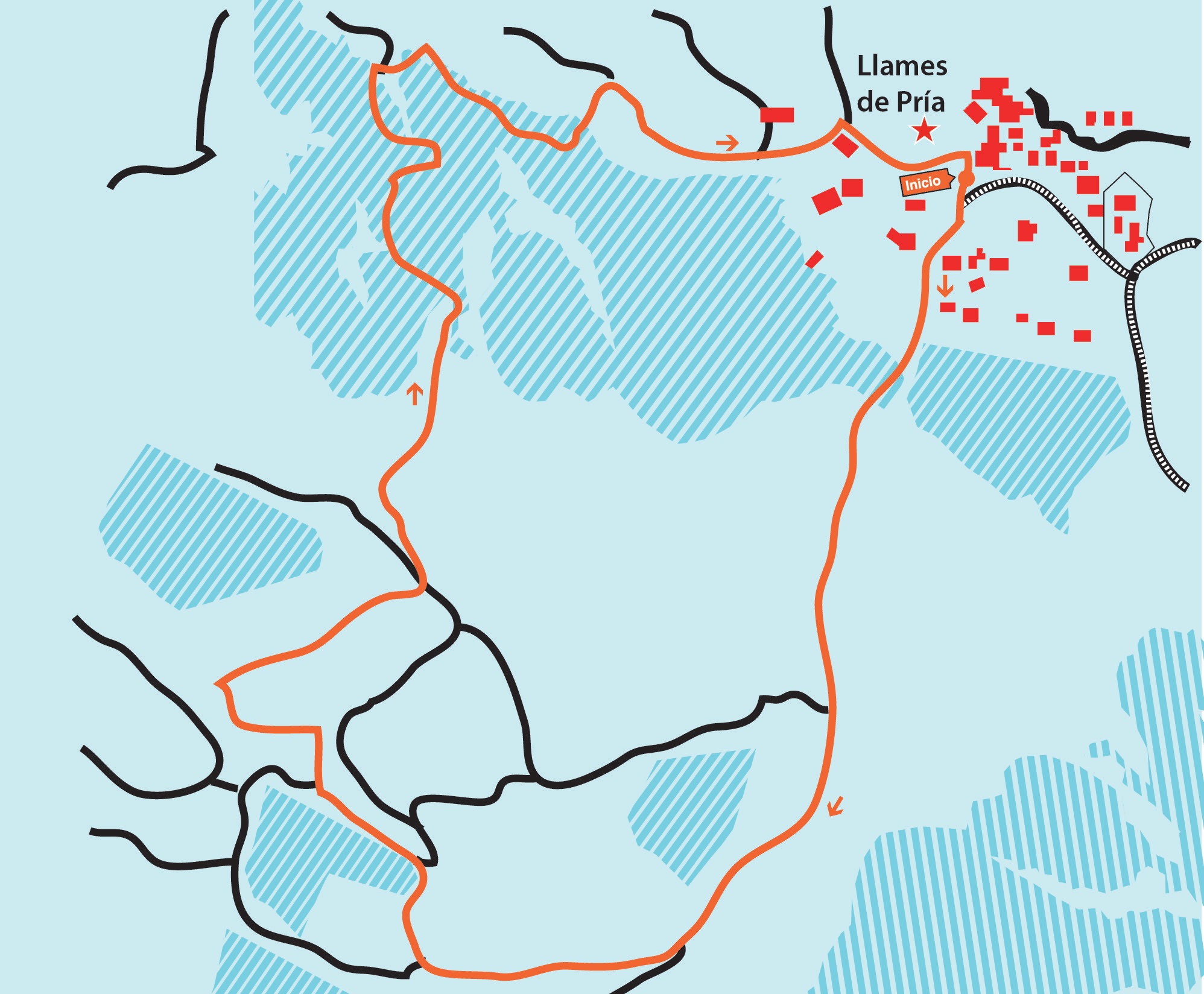 Mapa ruta Senda de Samuel Cachero